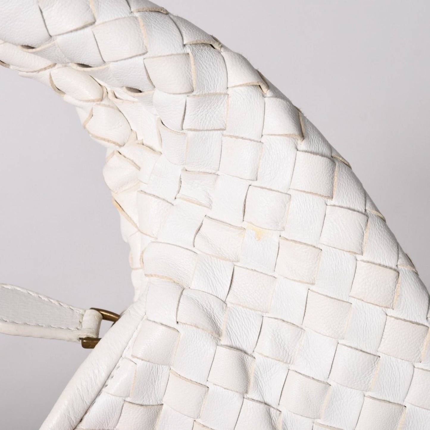 Bottega Veneta Hobo Shoulder Bag Intrecciato White Ivory — view 6