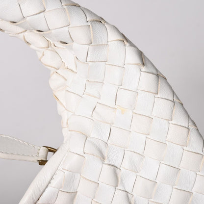 Bottega Veneta Hobo Shoulder Bag Intrecciato White Ivory — view 6