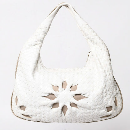 Bottega Veneta Hobo Shoulder Bag Intrecciato White Ivory — view 2