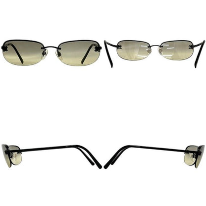 Chanel Sunglasses Black Gradient CC Logo Side Metal Acetate Eyewear Square Lens — view 2