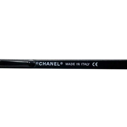Chanel Sunglasses Black Gradient CC Logo Side Metal Acetate Eyewear Square Lens — view 4