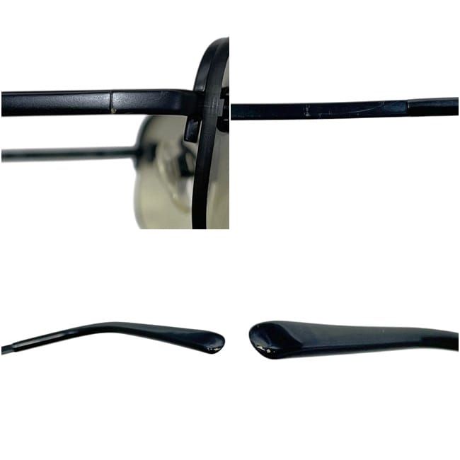 Chanel Sunglasses Black Gradient CC Logo Side Metal Acetate Eyewear Square Lens — view 6