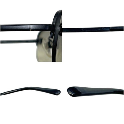 Chanel Sunglasses Black Gradient CC Logo Side Metal Acetate Eyewear Square Lens — view 6