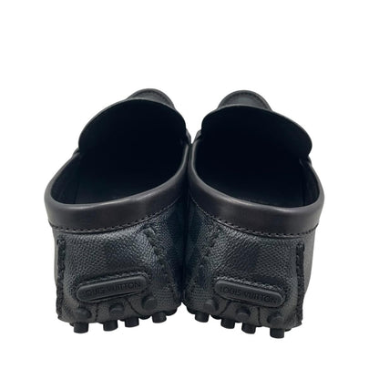 Louis Vuitton Loafers Hockenheim Line Damier Leather Black 9 — view 4