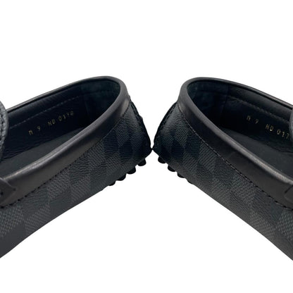 Louis Vuitton Loafers Hockenheim Line Damier Leather Black 9 — view 6