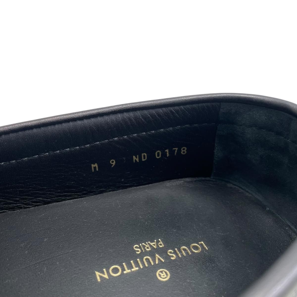 Louis Vuitton Loafers Hockenheim Line Damier Leather Black 9 — view 7