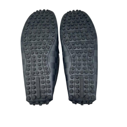 Louis Vuitton Loafers Hockenheim Line Damier Leather Black 9 — view 5