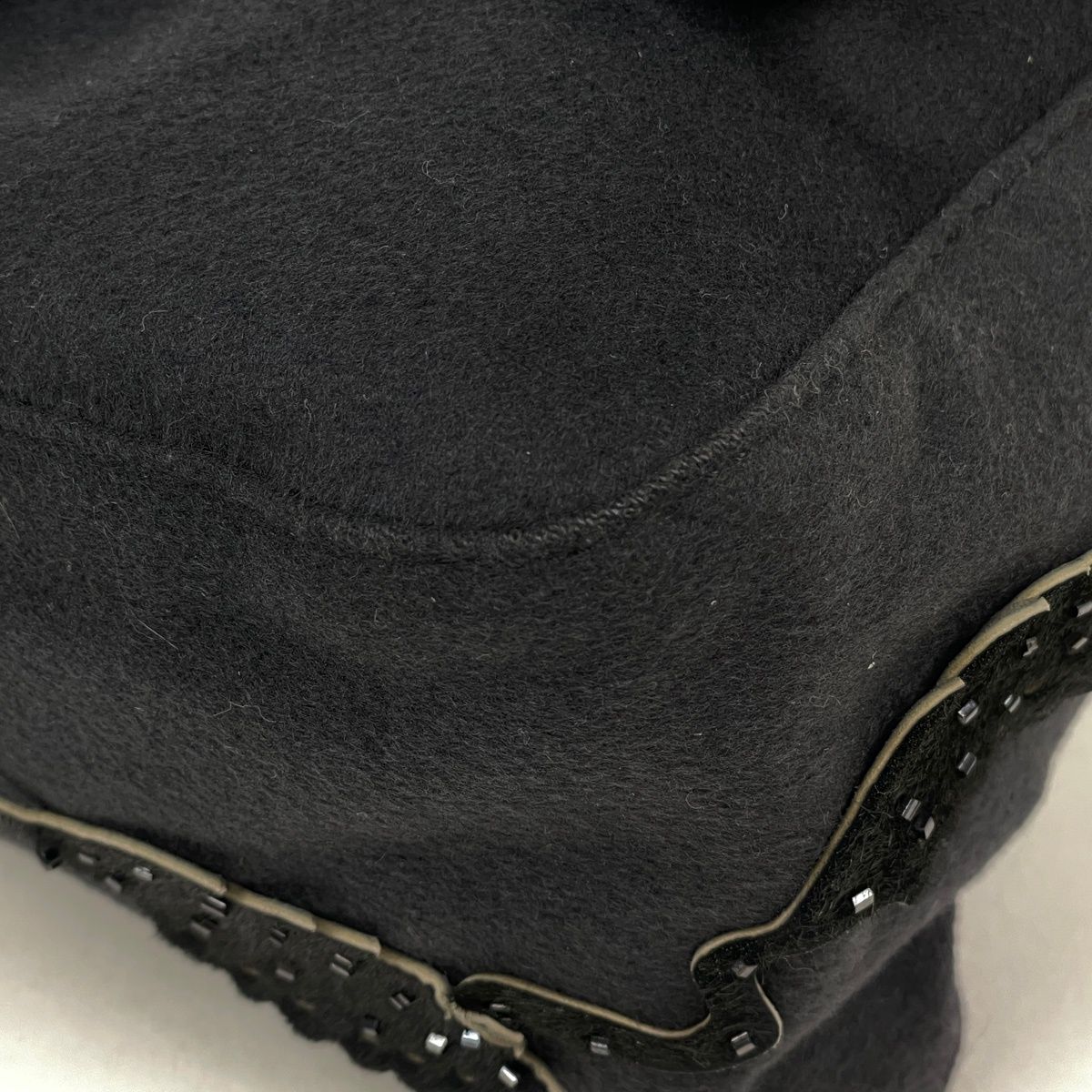 Fendi Zucca Logo Shoulder Bag Mamma Baguette Fabric Black — view 3