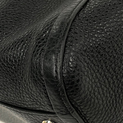 Gucci Tote Bag Soho Fringe Interlocking G Leather Black — view 3