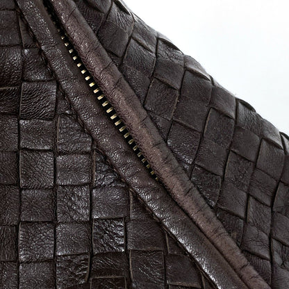 Bottega Veneta Shoulder Bag Intrecciato Leather Brown — view 4