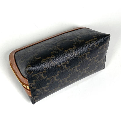 Celine Makeup Pouch Triomphe Brown — view 2