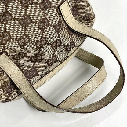 Gucci Handbag GG Pattern Canvas Beige White — view 6