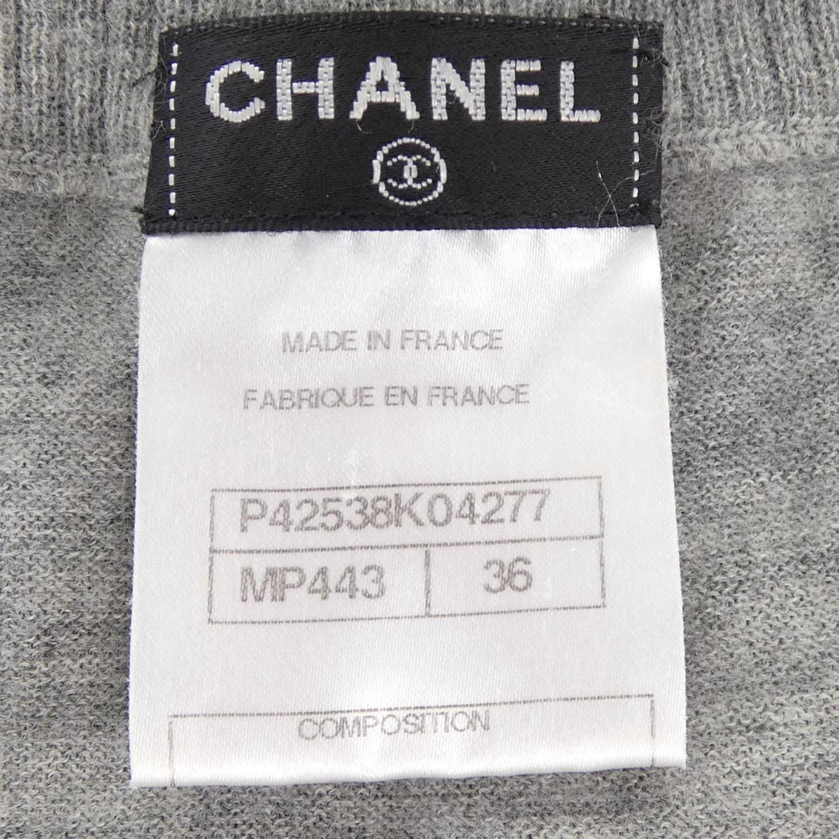 Chanel Knit Sweater Gray — view 4
