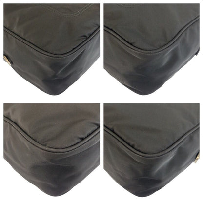 Prada Tessuto Black Silver Nylon Shoulder Bag Pochette — view 4