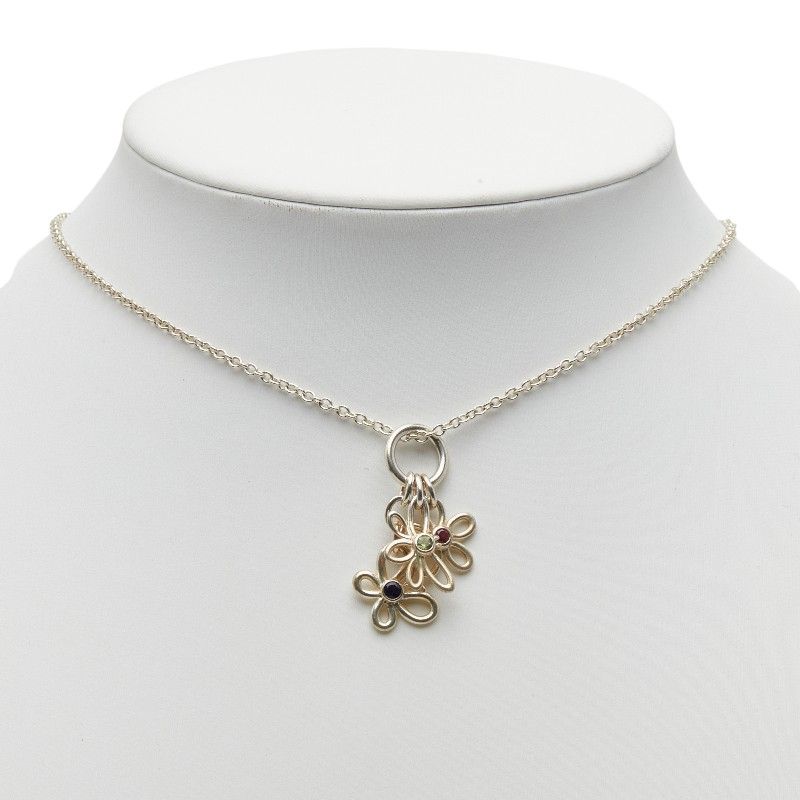 Tiffany & Co Flower Butterfly Bijou Necklace Silver — view 7