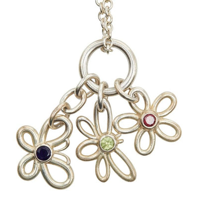 Tiffany & Co Flower Butterfly Bijou Necklace Silver — view 2