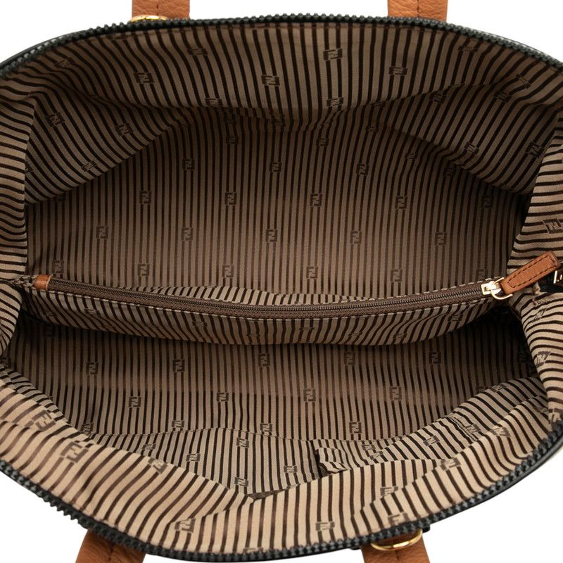 Fendi Chameleon Handbag Beige Pile Leather — view 6