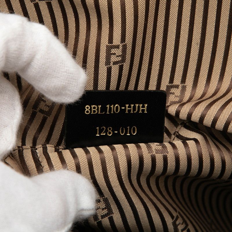 Fendi Chameleon Handbag Beige Pile Leather — view 8