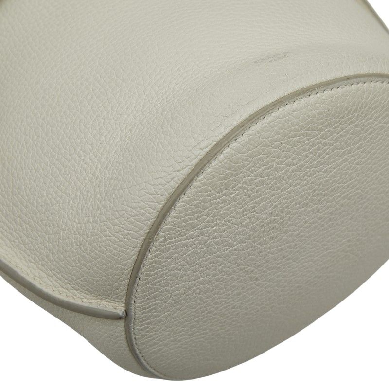 Celine Big Bag Bucket Nano Handbag White Leather — view 5