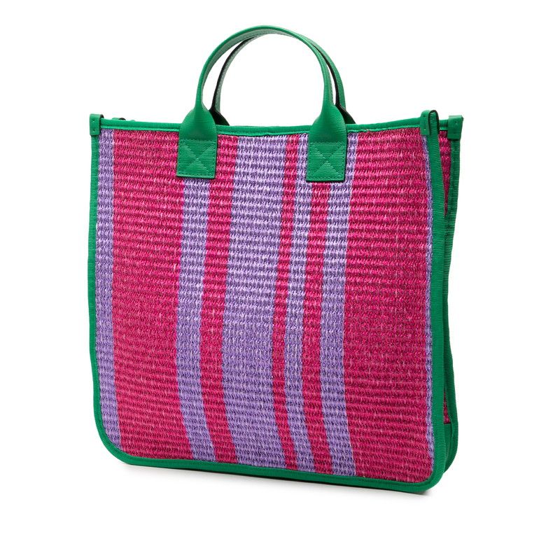 Gucci Children's Tote Bag Purple Green Fabric — view 2