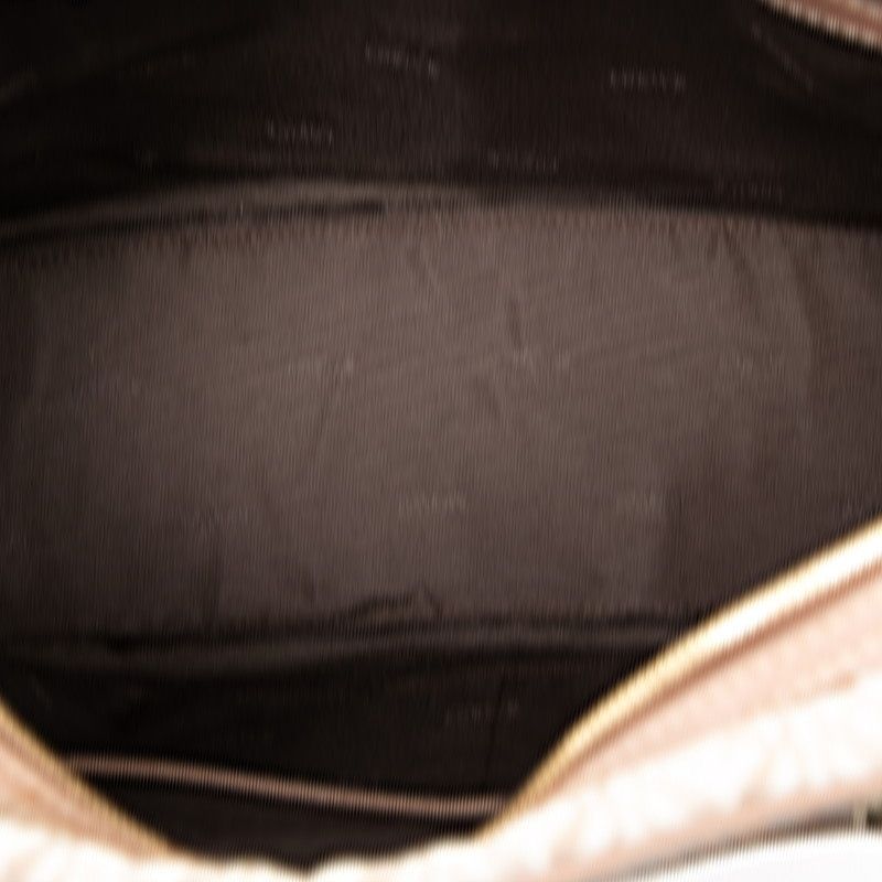 Loewe Repeat Anagram Handbag Pink Beige White Canvas Leather — view 4