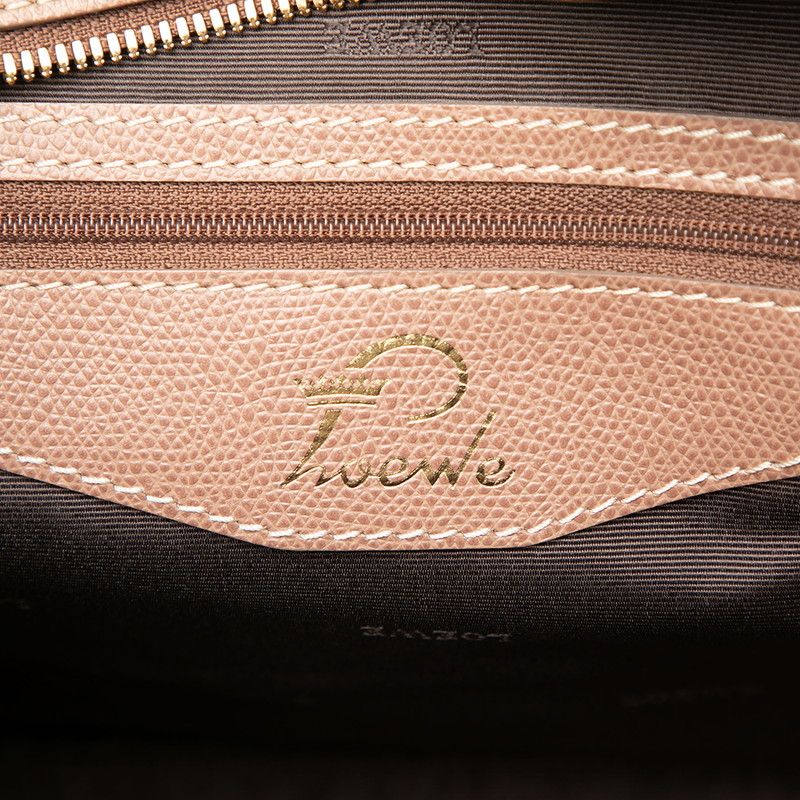Loewe Repeat Anagram Handbag Pink Beige White Canvas Leather — view 5