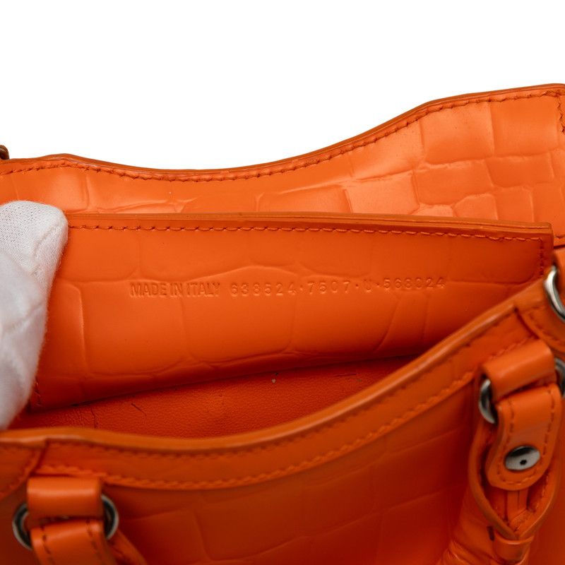Balenciaga Neo Classic City Mini Croco Shoulder Bag — view 8