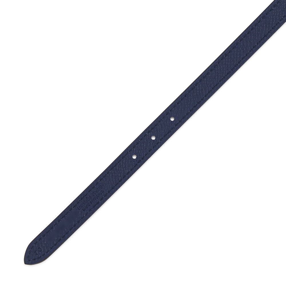 Hermes Belt Maillon Reversible Vert Veronese Blue Sapphire Silver Swift Epsom 70 — view 7