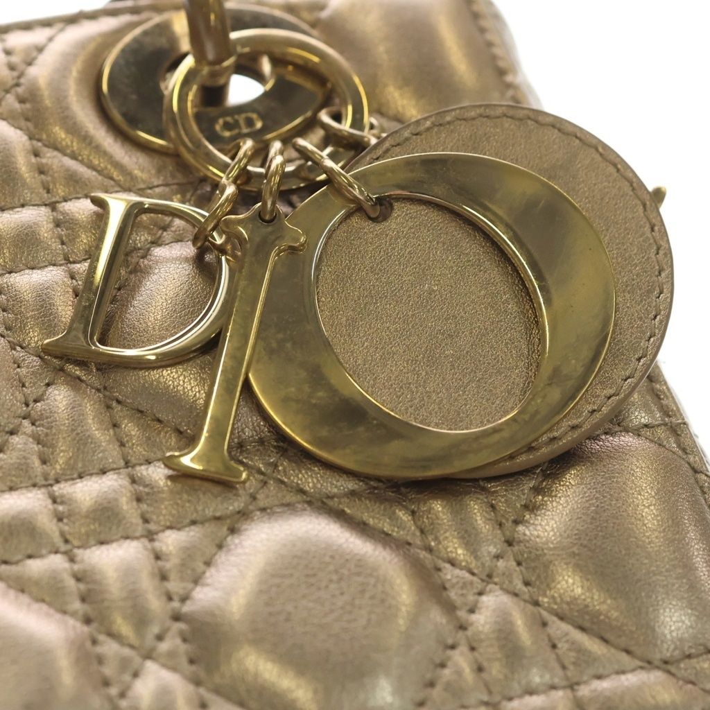 Dior Lady Dior MY Abcdior MY ABC Small Gold Cannage Handbag — view 6