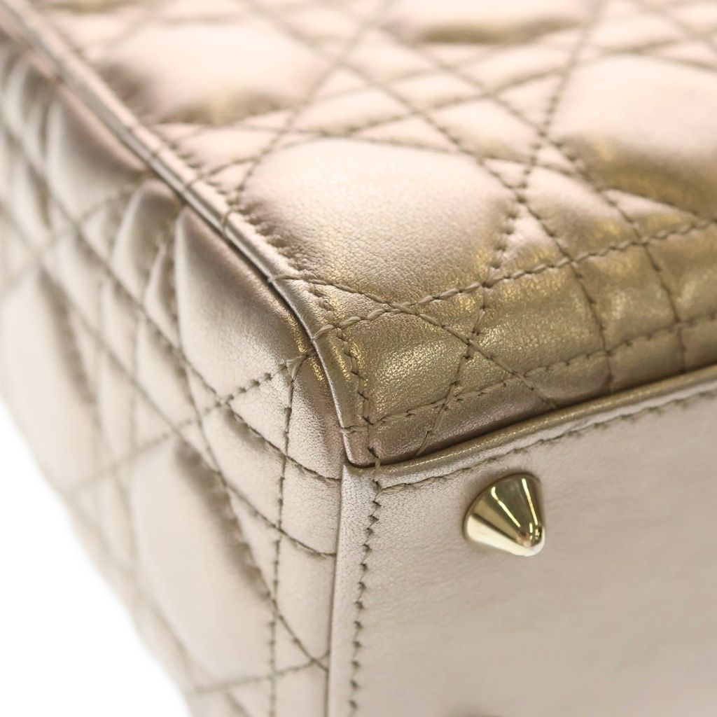 Dior Lady Dior MY Abcdior MY ABC Small Gold Cannage Handbag — view 5