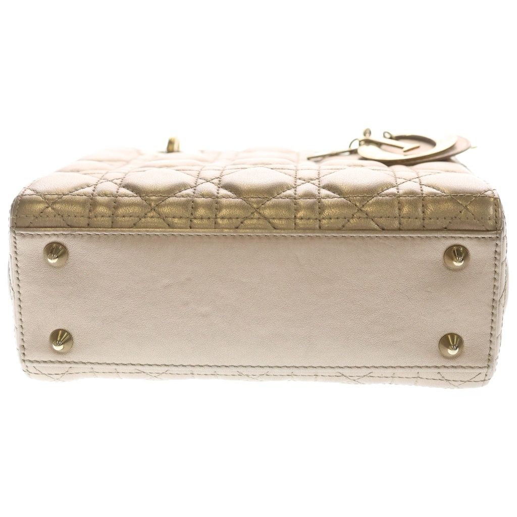 Dior Lady Dior MY Abcdior MY ABC Small Gold Cannage Handbag — view 4