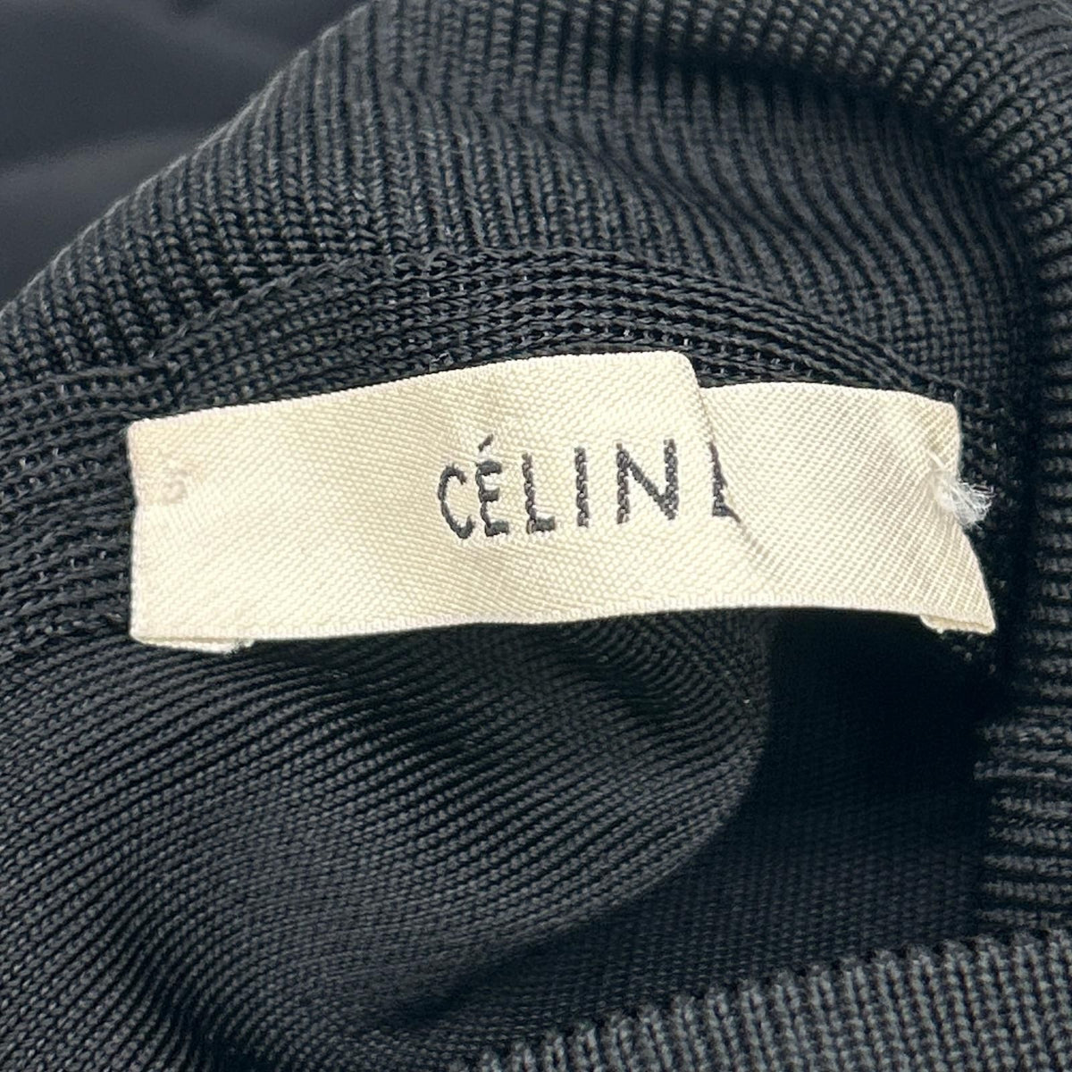 Celine Phoebe Philo Era Black High Neck Stretch Top XS — view 3