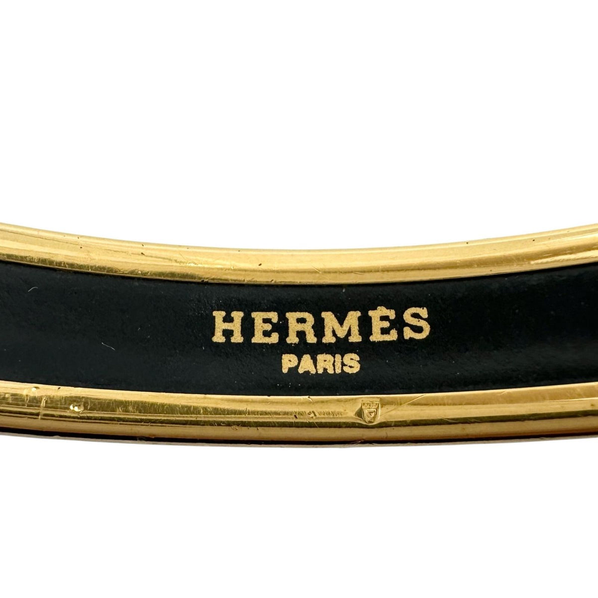 Hermes Bangle Enamel Gold Plated Multicolor Cloisonne Bracelet — view 6