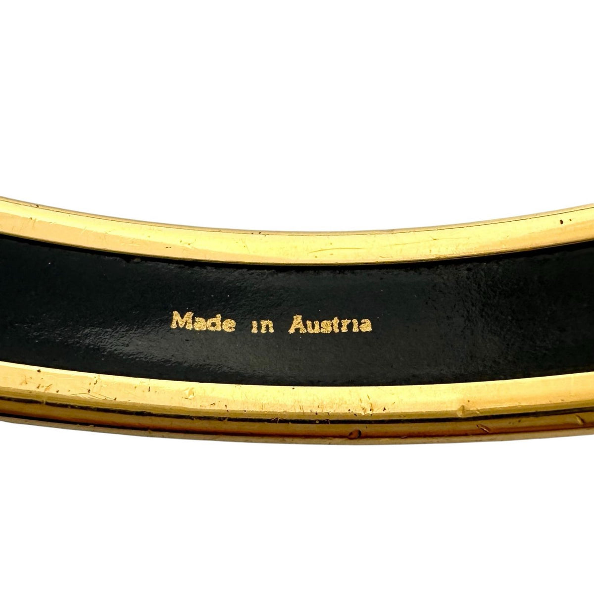 Hermes Bangle Enamel Gold Plated Multicolor Cloisonne Bracelet — view 7