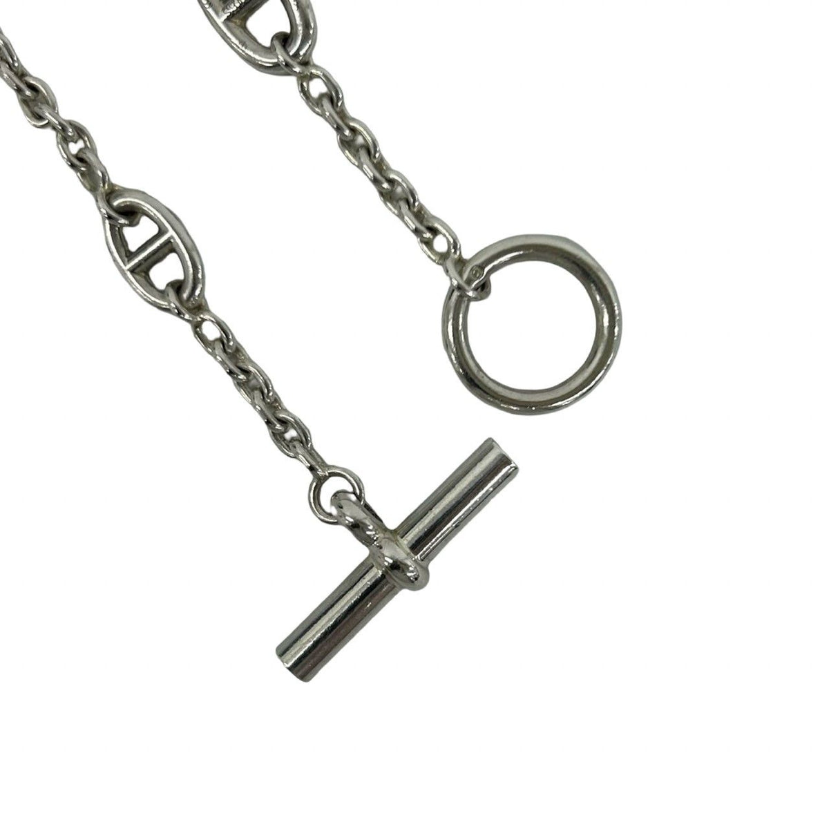 Hermes Farandole LG Bracelet 925 Sterling Silver Chain Bangle — view 4