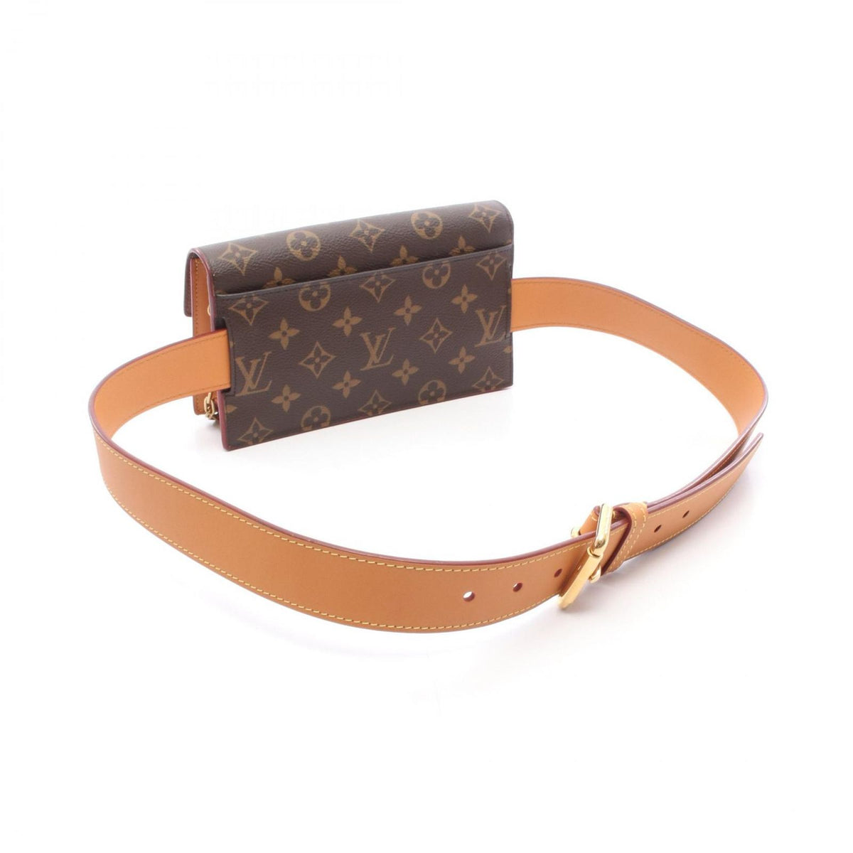 Louis Vuitton Waist Bag S Lock Belt Pouch PM Monogram Canvas Leather — view 2