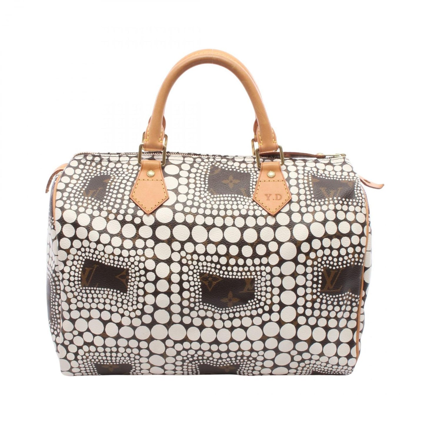 Louis Vuitton Handbag Yayoi Kusama Speedy 30 Canvas Leather