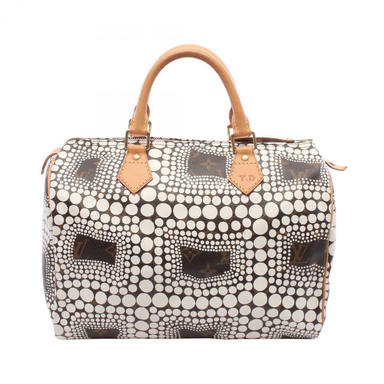 Louis Vuitton Handbag Yayoi Kusama Speedy 30 Canvas Leather