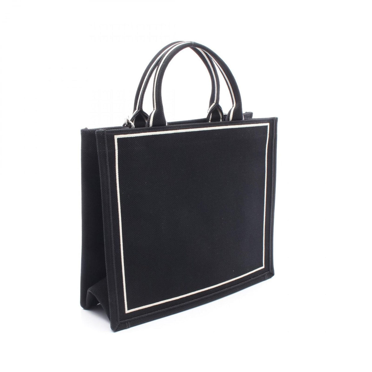 Dior Tote Bag Book 2-Way Black White Canvas — view 2