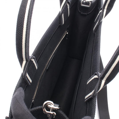 Dior Tote Bag Book 2-Way Black White Canvas — view 3