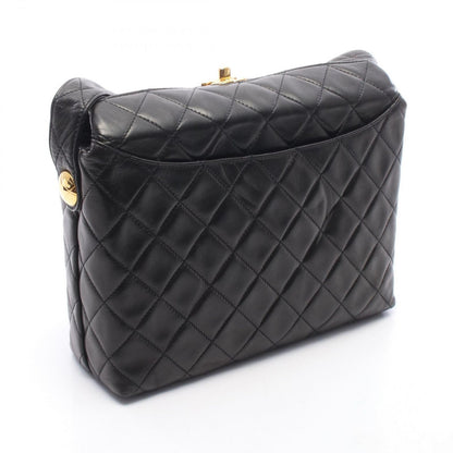Chanel Shoulder Bag Quilted Black Lambskin — view 2