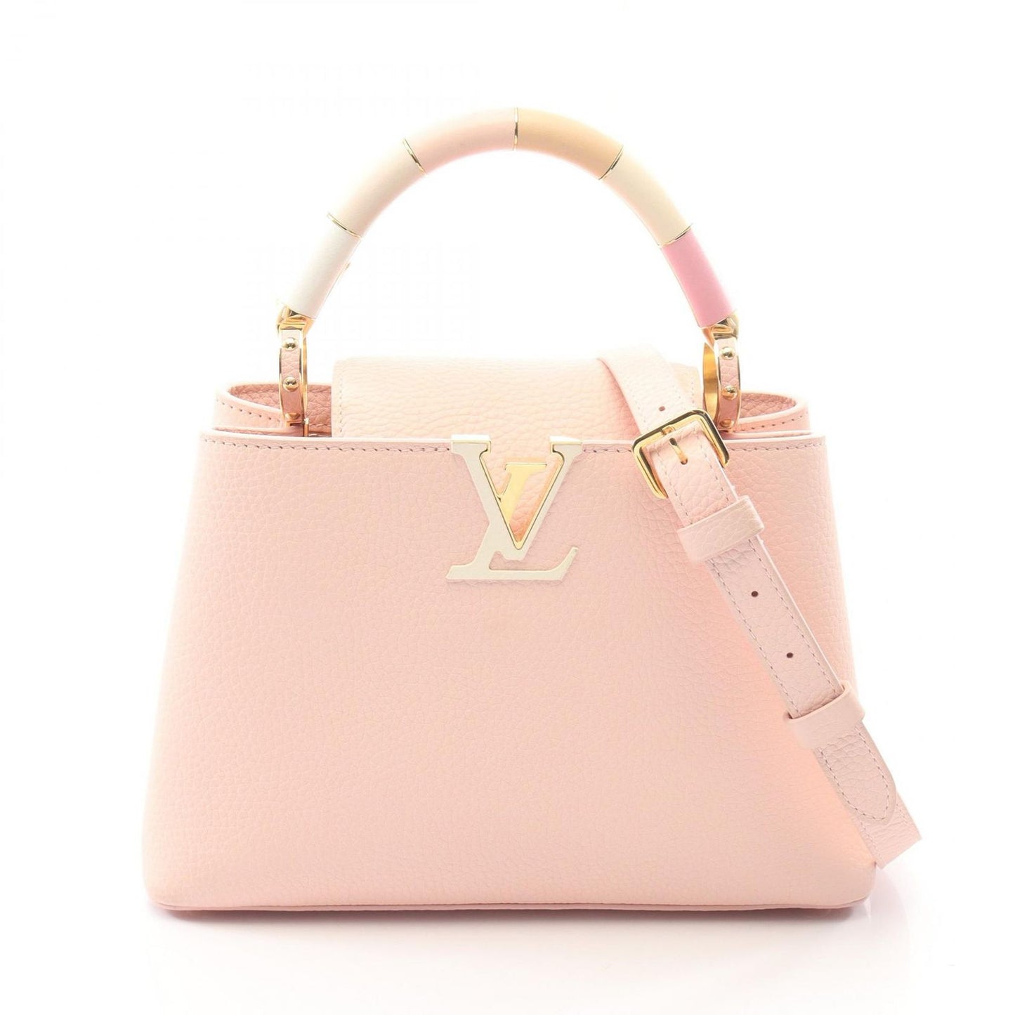 Louis Vuitton Handbag Capucines BB 2-Way Pink Leather