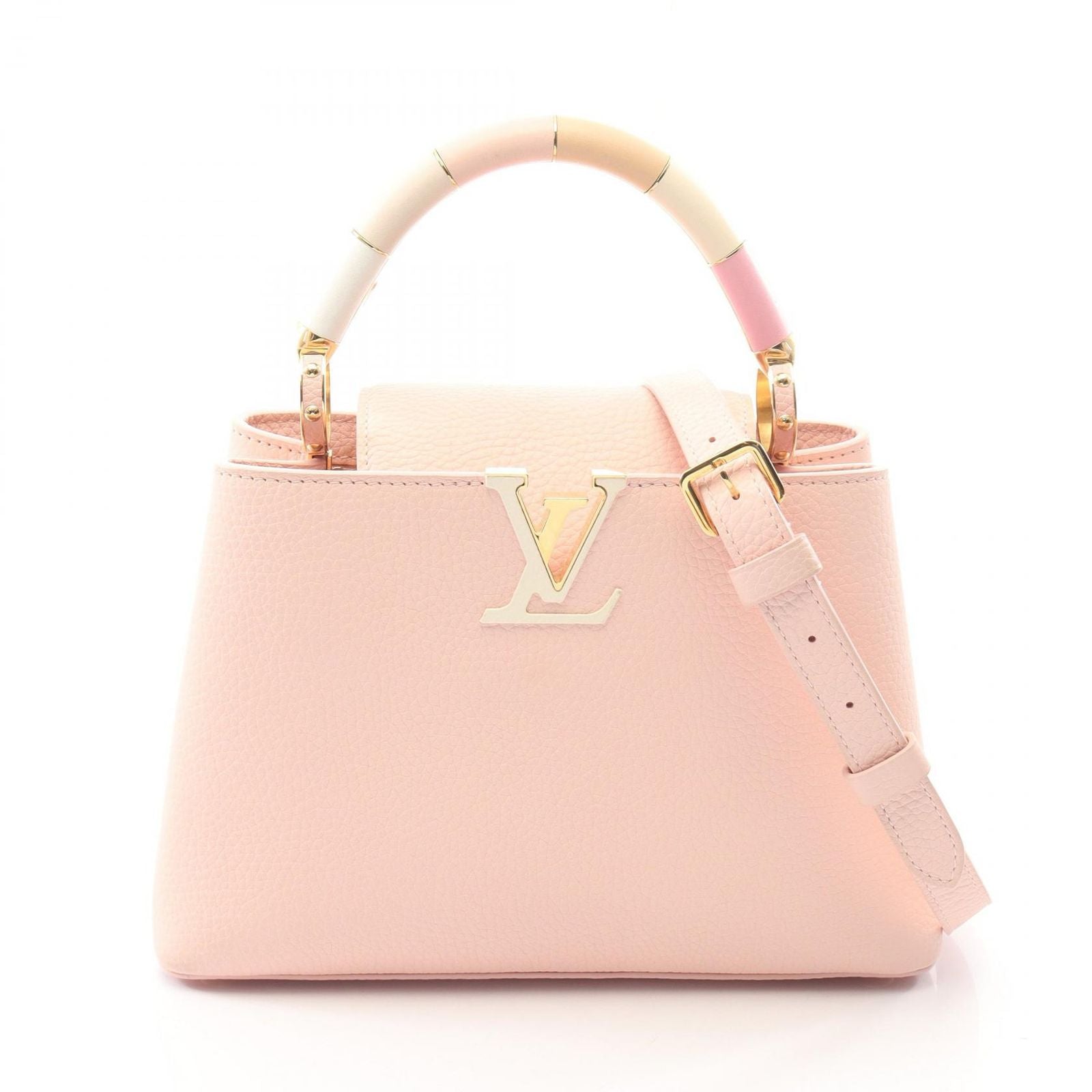 Louis Vuitton Handbag Capucines BB 2-Way Pink Leather