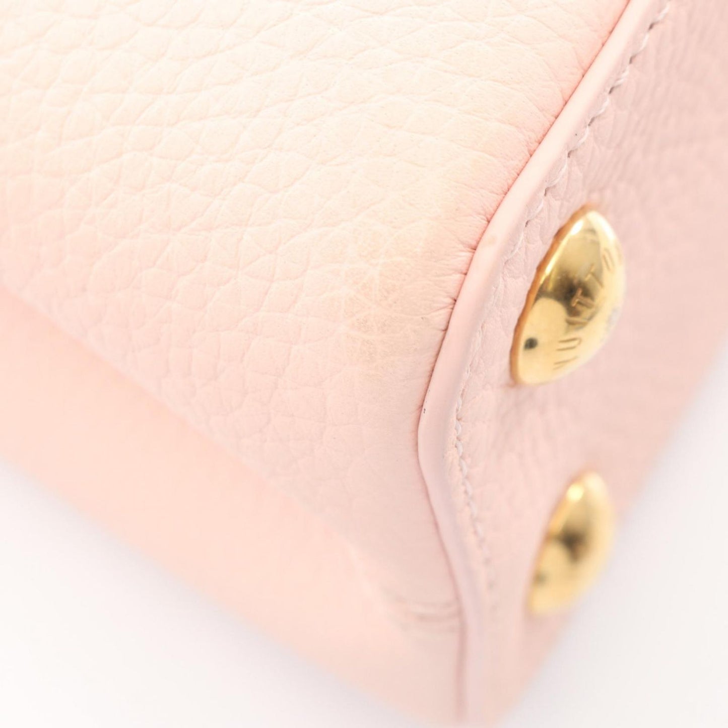 Louis Vuitton Handbag Capucines BB 2-Way Pink Leather — view 6