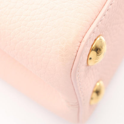 Louis Vuitton Handbag Capucines BB 2-Way Pink Leather — view 6
