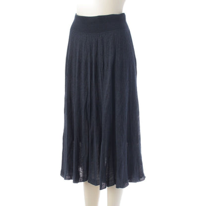 Hermes Gaultier Era Transformation Sleeveless Knit Top Flare Skirt Set Navy 36 — view 5