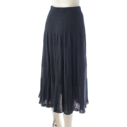 Hermes Gaultier Era Transformation Sleeveless Knit Top Flare Skirt Set Navy 36 — view 6