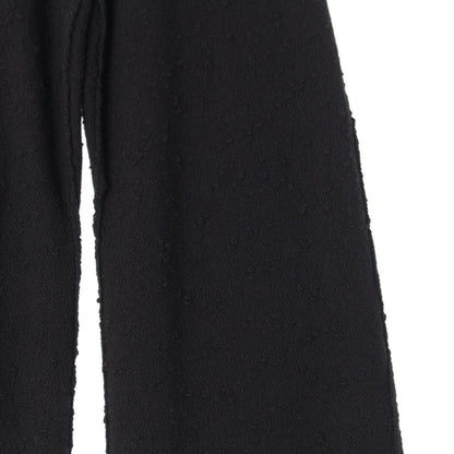 Chanel Wool CC Logo Bicolor Pants Black Yellow 36 — view 4