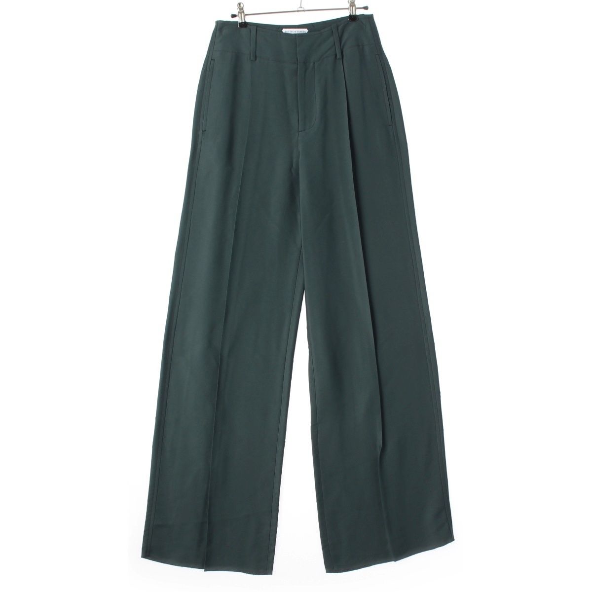 Bottega Veneta Silk Blend Pants Green 36