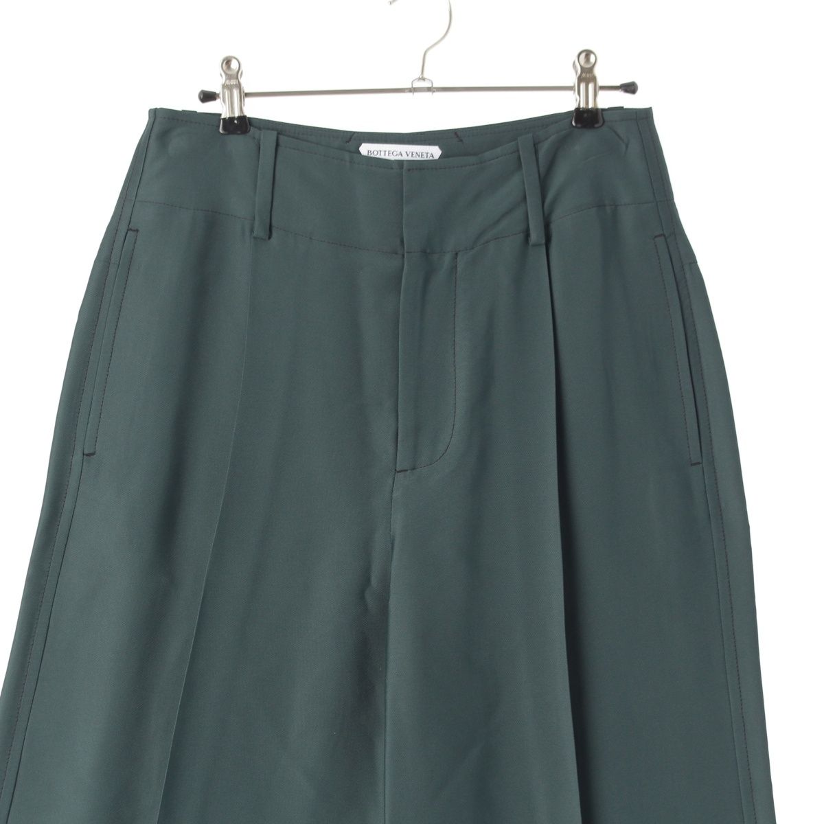 Bottega Veneta Silk Blend Pants Green 36 — view 3